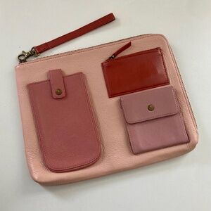 Anthropologie Leather iPad/Tablet/Tech Pouch